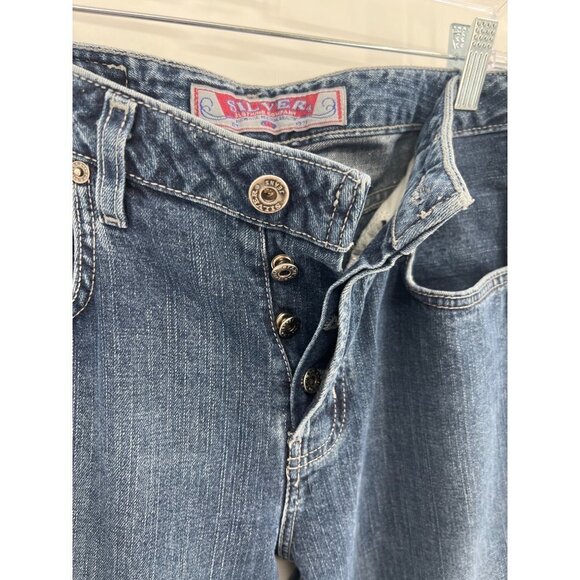 Vintage Silver Jeans Button Fly Made in Canada Women's Size 29 - Picture 2 of 8